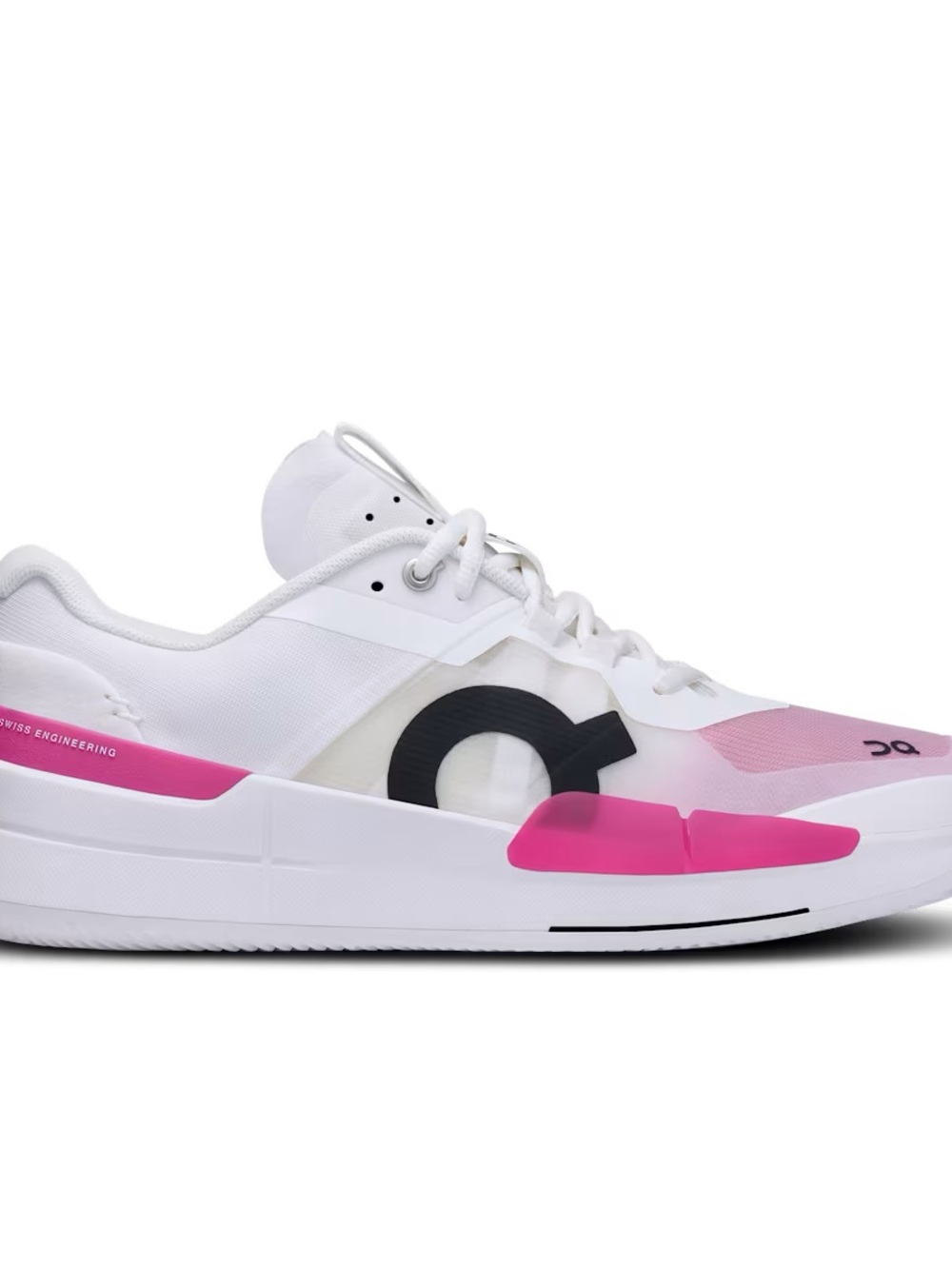 On Running Women’s Sneakers in White and Hot Pink THE ROGER Pro 2